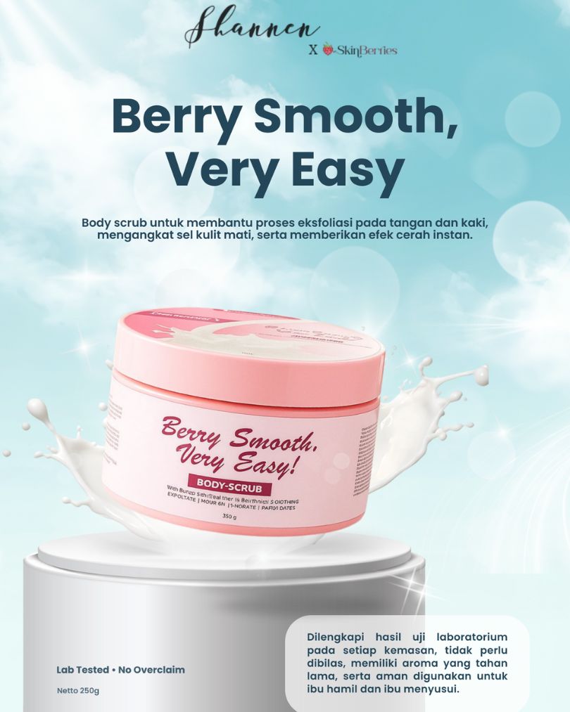 BODY SCRUB BERRY SMOOTH, VERY EASY